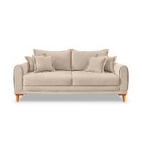 Sofá 2 Lugares Lisboa Bouclé Bege 160 cm - 6