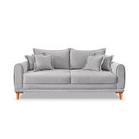 Sofá 2 Lugares Lisboa Bouclé Cinza 160 cm - 6