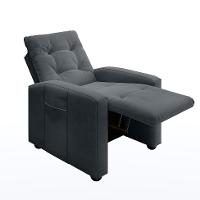 Poltrona Reclinável Elétrica Titano Veludo Cinza - 5