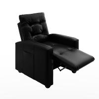 Poltrona Reclinável Elétrica Titano Revestimento Sintético Preta - 1