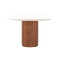 Mesa de Jantar Retangular com Tampo de Vidro Off White Kalina Canela 160 cm - 2