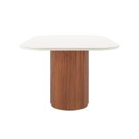 Mesa de Jantar Retangular com Tampo de Vidro Off White Kalina Canela 184 cm - 4