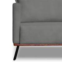 Sofá 2 Lugares Zeus Veludo Cinza Chumbo 160 cm - 5