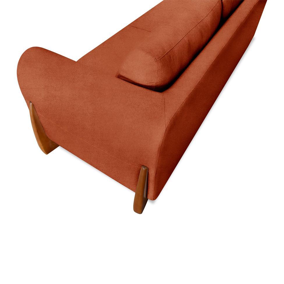 Sofá 2 Lugares Yves Bouclé Terracota 160 cm - 7