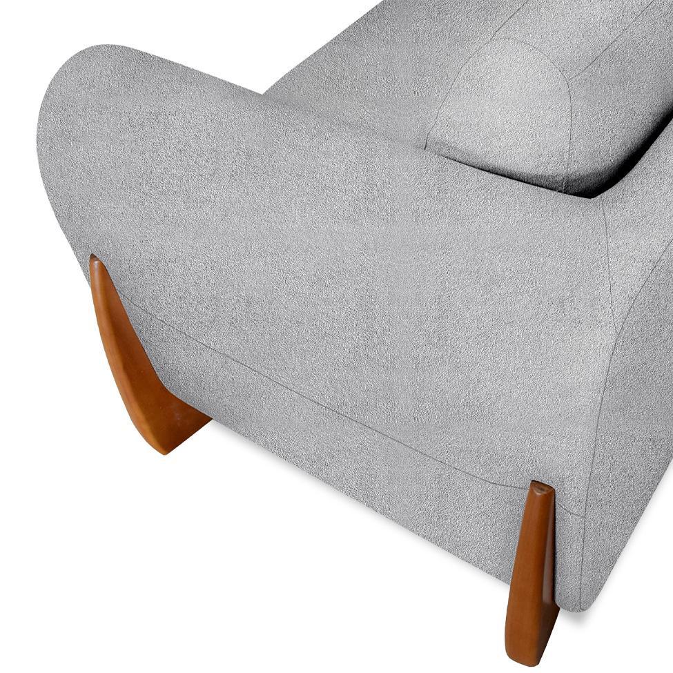 Poltrona Yves Bouclé Cinza - 7