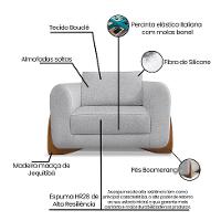 Poltrona Yves Bouclé Cinza - 9