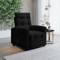 Poltrona Reclinável Elétrica Titano Veludo Preta - 2