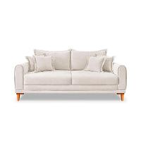 Sofá 3 Lugares Lisboa Bouclé Off White 180 cm - 6