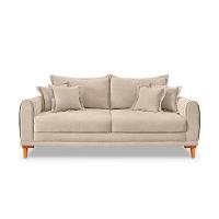 Sofá 3 Lugares Lisboa Bouclé Bege 220 cm - 6