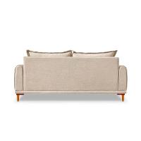 Sofá 3 Lugares Lisboa Bouclé Bege 200 cm