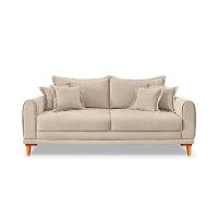 Sofá 3 Lugares Lisboa Bouclé Bege 200 cm - 6