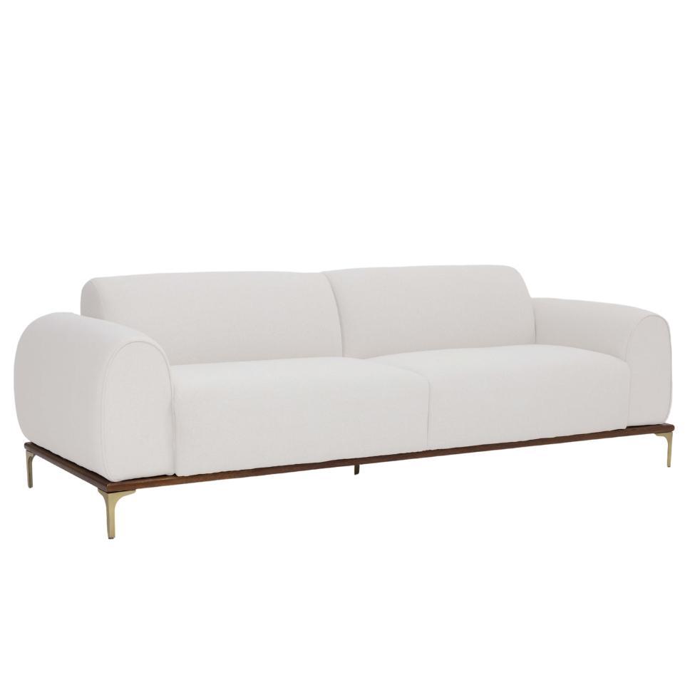 Sofá 3 Lugares Kiev Linho Pérola - 1