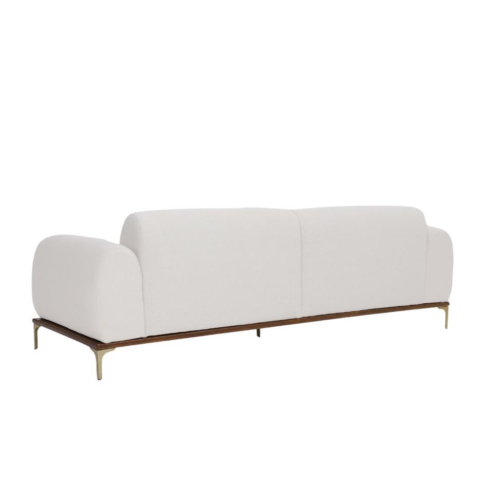 Sofá 3 Lugares Kiev Linho Pérola - 3