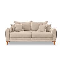 Sofá 3 Lugares Lisboa Bouclé Bege 180 cm - 6