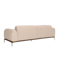 Sofá 3 Lugares Kiev Linho Bege - 5