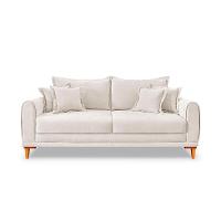 Sofá 3 Lugares Lisboa Bouclé Off White 220 cm - 6