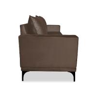 Sofá 3 Lugares Eros Veludo Marrom 220 cm - 7