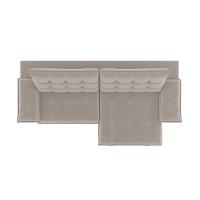 Sofá 4 Lugares Retrátil e Reclinável Palermo Veludo Capuccino 250 cm - 5