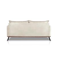 Sofá 3 Lugares Zeus Veludo Bege 180 cm