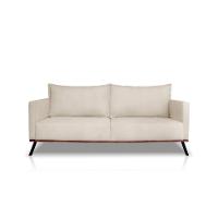 Sofá 3 Lugares Zeus Veludo Bege 180 cm - 6