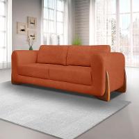 Sofá 3 Lugares Yves Bouclé Terracota 230 cm - 2