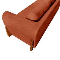 Sofá 3 Lugares Yves Bouclé Terracota 230 cm - 7