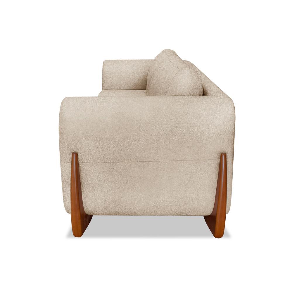 Sofá 3 Lugares Yves Bouclé Bege 180 cm - 6