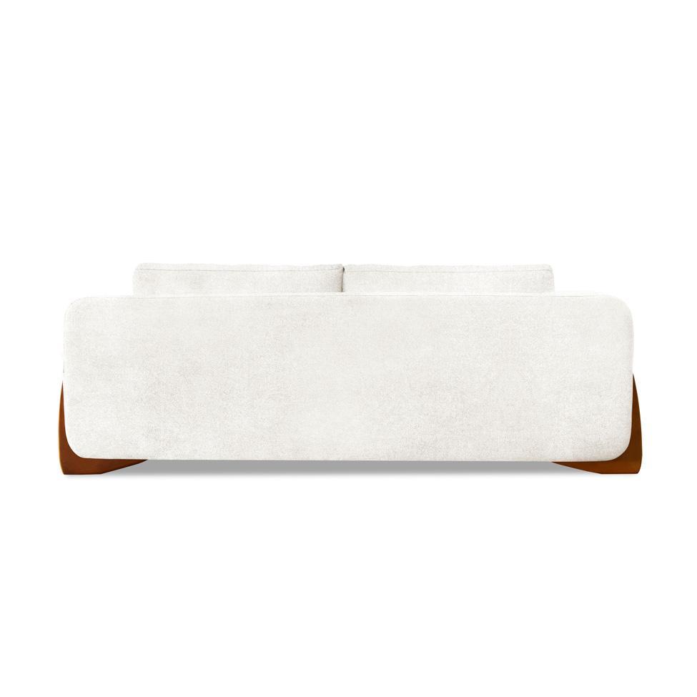 Sofá 4 Lugares Yves Bouclé Off White 250 cm - 4
