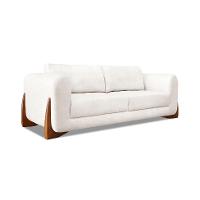 Sofá 4 Lugares Yves Bouclé Off White 250 cm - 1