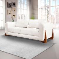 Sofá 4 Lugares Yves Bouclé Off White 250 cm - 2