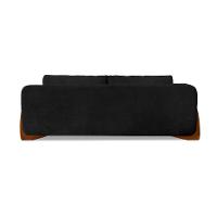 Sofá 4 Lugares Yves Bouclé Preto 250 cm