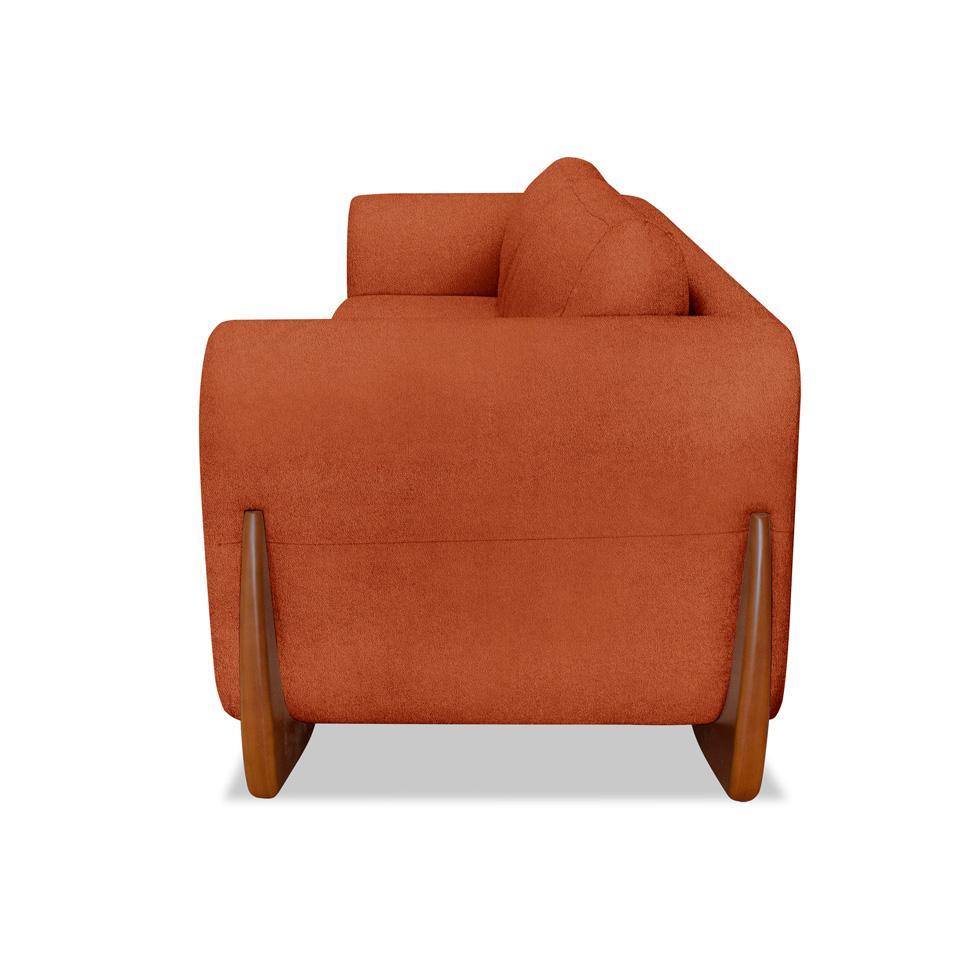 Sofá 3 Lugares Yves Bouclé Terracota 180 cm - 6