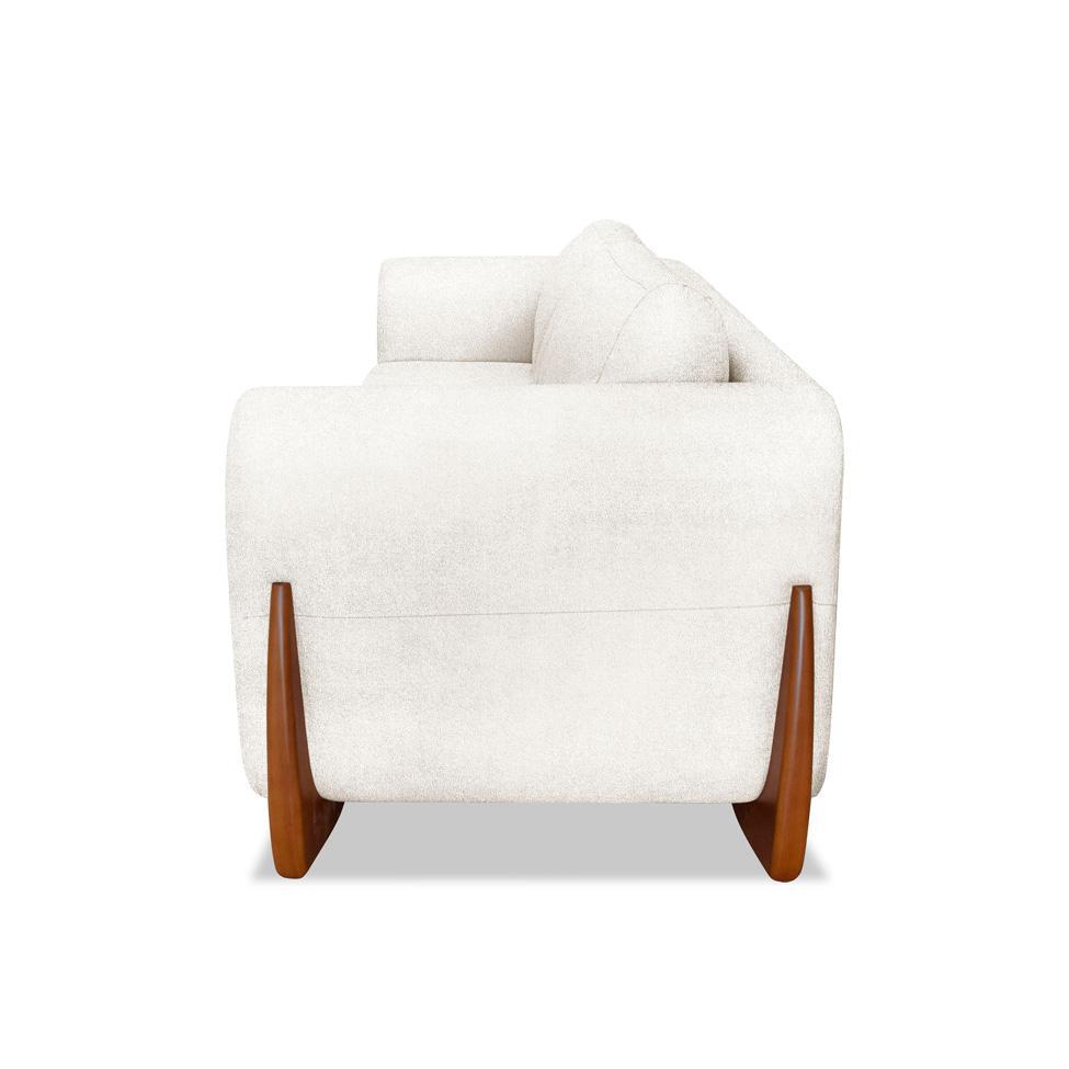 Sofá 3 Lugares Yves Bouclé Off White 230 cm - 6