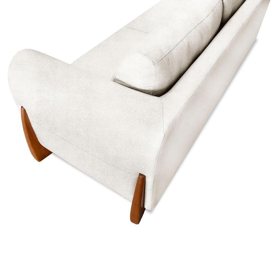 Sofá 3 Lugares Yves Bouclé Off White 230 cm - 7