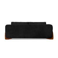 Sofá 3 Lugares Yves Bouclé Preto 180 cm