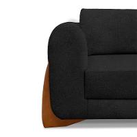 Sofá 3 Lugares Yves Bouclé Preto 180 cm - 5