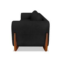 Sofá 3 Lugares Yves Bouclé Preto 180 cm - 6