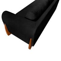 Sofá 3 Lugares Yves Bouclé Preto 180 cm - 7