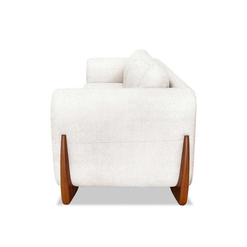 Sofá 3 Lugares Yves Bouclé Off White 220 cm - 6