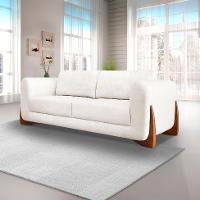 Sofá 3 Lugares Yves Bouclé Off White 220 cm - 2