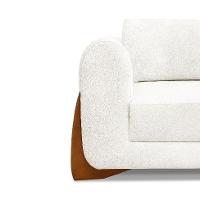 Sofá 3 Lugares Yves Bouclé Off White 220 cm - 5