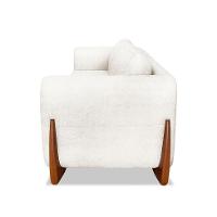 Sofá 3 Lugares Yves Bouclé Off White 200 cm - 6