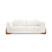 Sofá 3 Lugares Yves Bouclé Off White 200 cm - 8