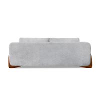 Sofá 3 Lugares Yves Bouclé Cinza 220 cm