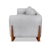 Sofá 3 Lugares Yves Bouclé Cinza 220 cm - 6