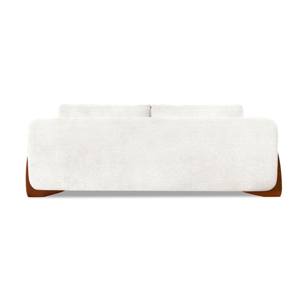 Sofá 3 Lugares Yves Bouclé Off White 180 cm - 4