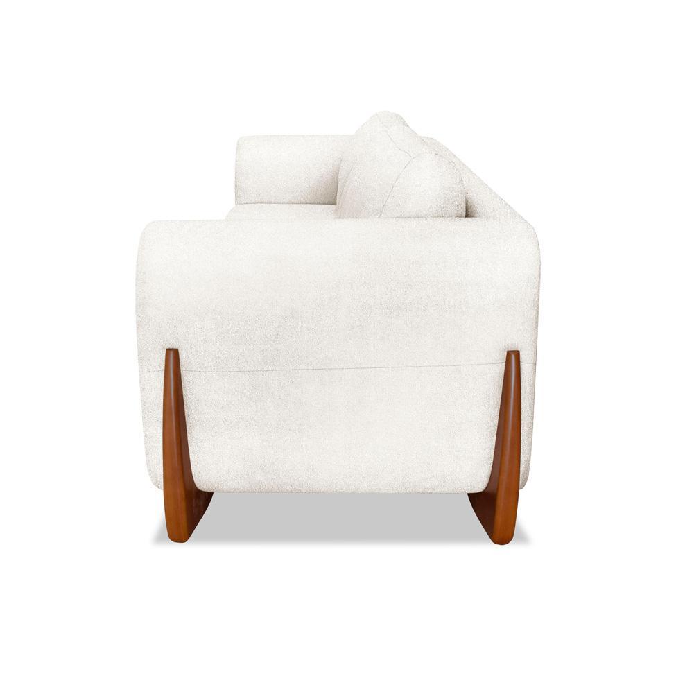 Sofá 3 Lugares Yves Bouclé Off White 180 cm - 6