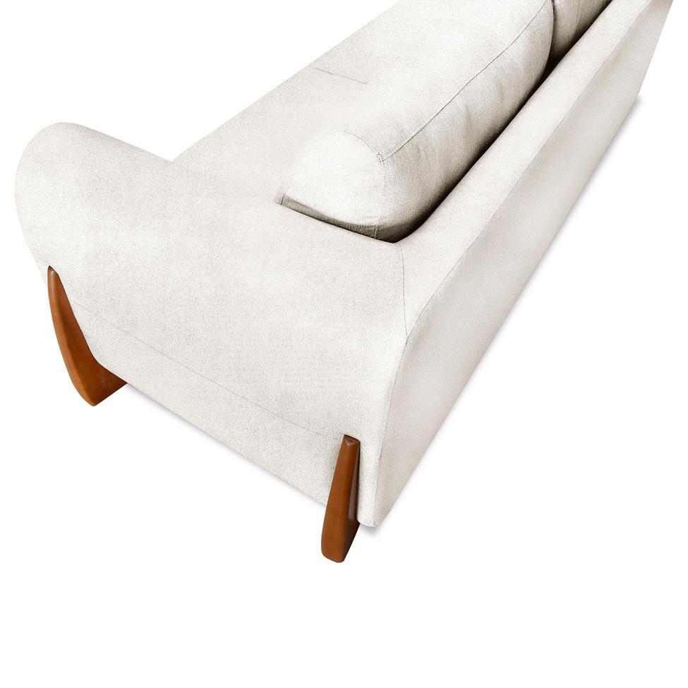 Sofá 3 Lugares Yves Bouclé Off White 180 cm - 7