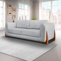 Sofá 4 Lugares Yves Bouclé Cinza 250 cm - 2