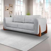 Sofá 3 Lugares Yves Bouclé Cinza 180 cm - 2